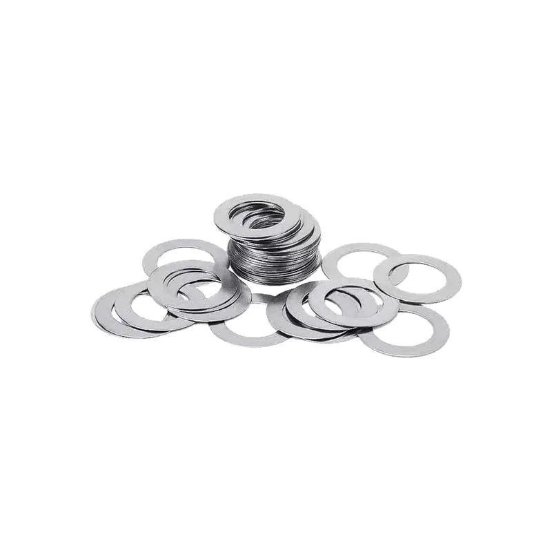 304 & 316 Stainless Steel Thickened Round Flat Washer Gasket, 0.02-6.0 mm белый