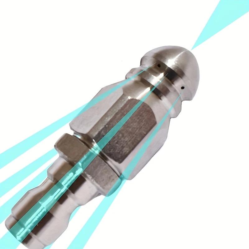 High-pressure Nozzle High-pressure Pipe Carding Nozzle - Porous Pressure Nozzle Industrial Intensity Jet Power Drainage Cleaning