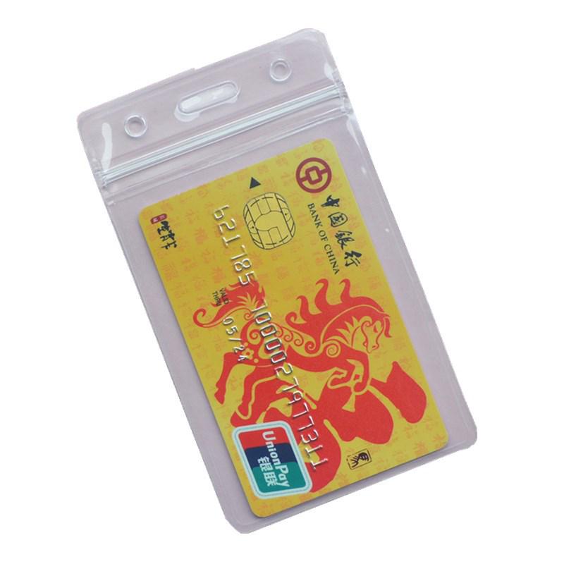High-Quality Transparent PVC Waterproof ID Card Holder Protector with Free Sample