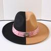 Popular European and American Classic Double-color Wide-brimmed Top Hat Men's and Women's Fashion OL Style Cowboy Hat Jazz Hat