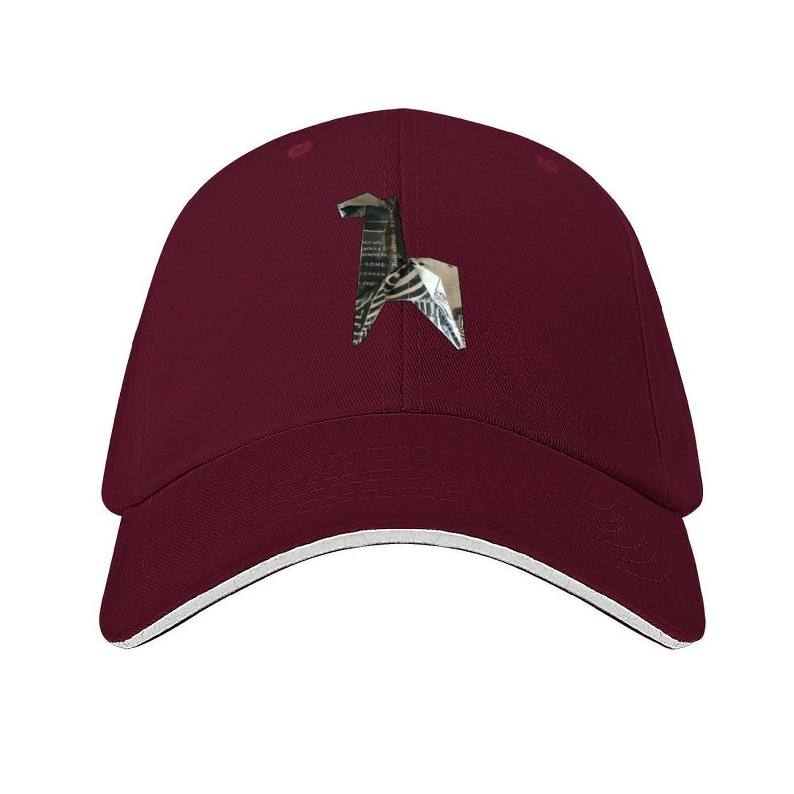

Origami zebra paper folded animal Baseball Cap Snap Back Hat Vintage Sunhat golf hat genuine Women Beach Fashion Mens
