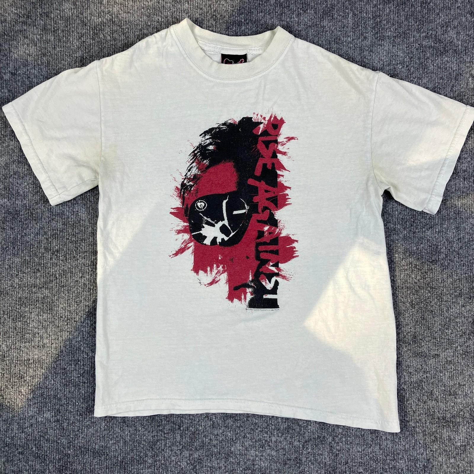 Rise Against Band T-Shirt Mens Size S White Graphic Tee Punk Rock Tour Merch XXXL