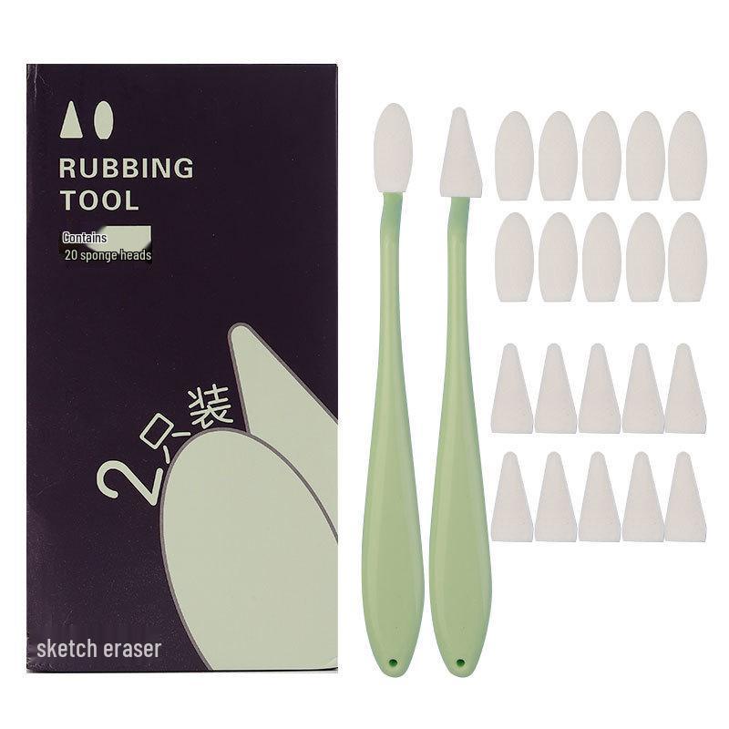 Sketching & Blending Tools Set: Blending Stumps, Sponge Ball, and Tortillon Paper