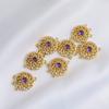 14k Gold-Plated Copper Zircon Pendant for DIY Necklace or Earrings.