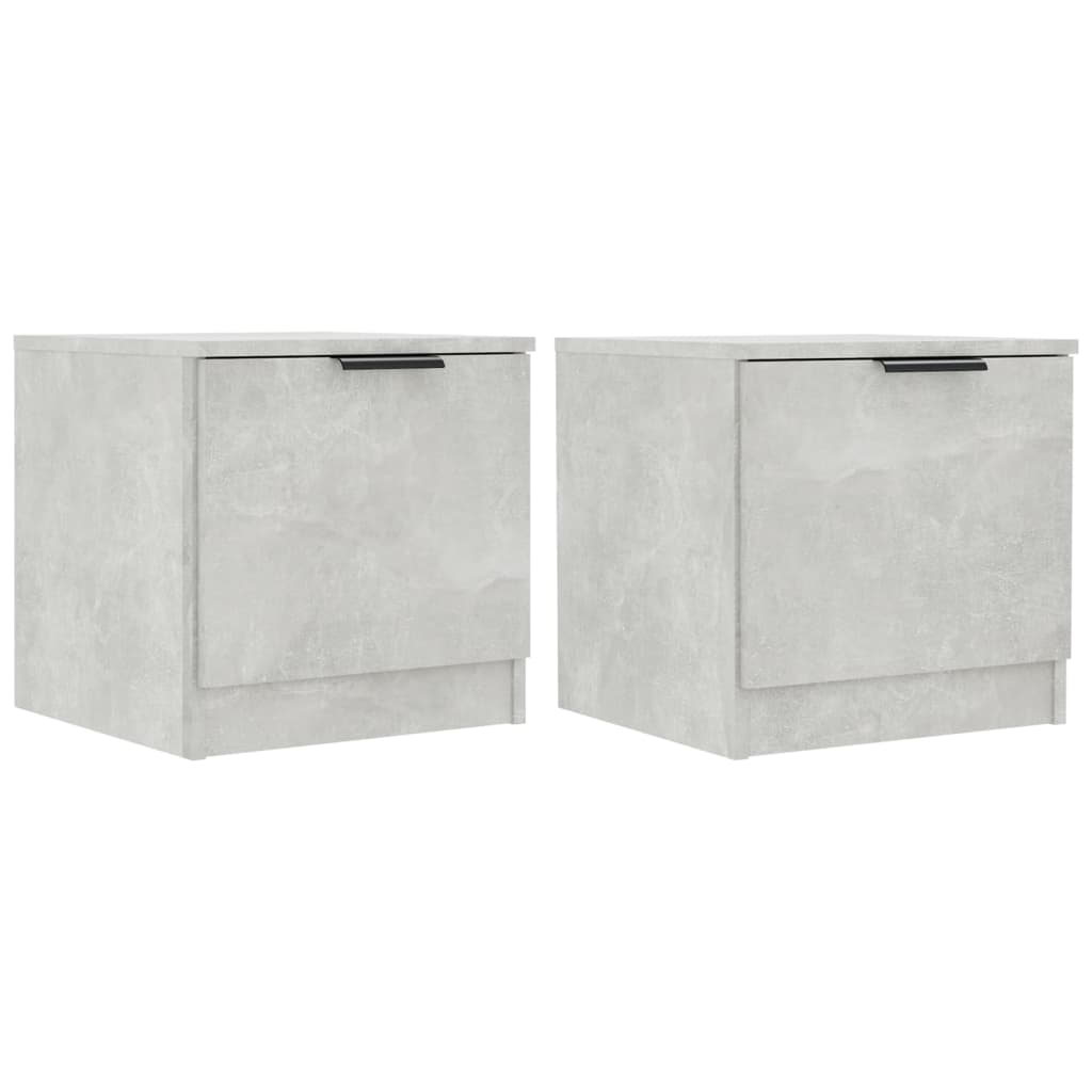 Nightstands 2 Pcs Concrete Grey 40 X 39 X 40 Cm