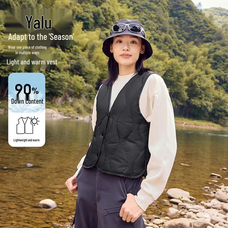 Женский легкий пуховый жилет Yalu с V-образным вырезом M