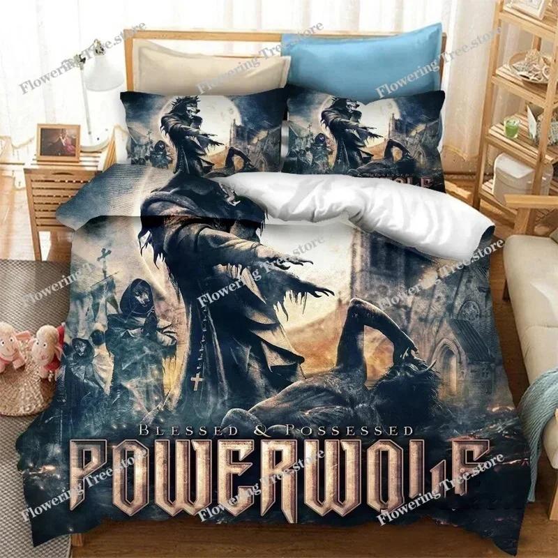 3D Printed Powerwolf Bedding Set Boys Girls Twin Queen Size Duvet Cover Pillowcase Bed Kids Adult Fashion Home Textileextile0299