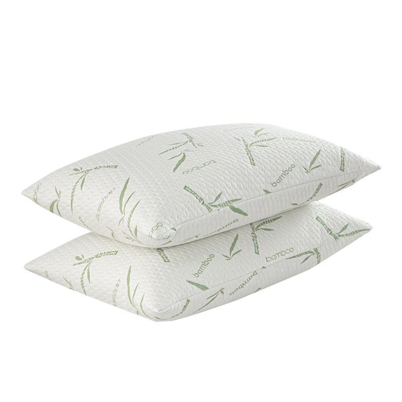 

Waterproof Bamboo Pillowcases (Without Core), Summer Cooling & Soft & Anti-bacterial Pillow Protectors with Zipper Pillow Cover 48X74cm