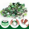7/14/21 Stück Harzmaterial Grüne Serie Großlochperlen Zufälliger Stil Bastel Zwischenperlen DIY Armband Halskette Ohrringe Schlüsselanhänger Schmuckzubehör