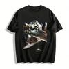 Vintage Fighter Jet Crocodile Head Graphic Print Tee Pure Cotton T-shirt