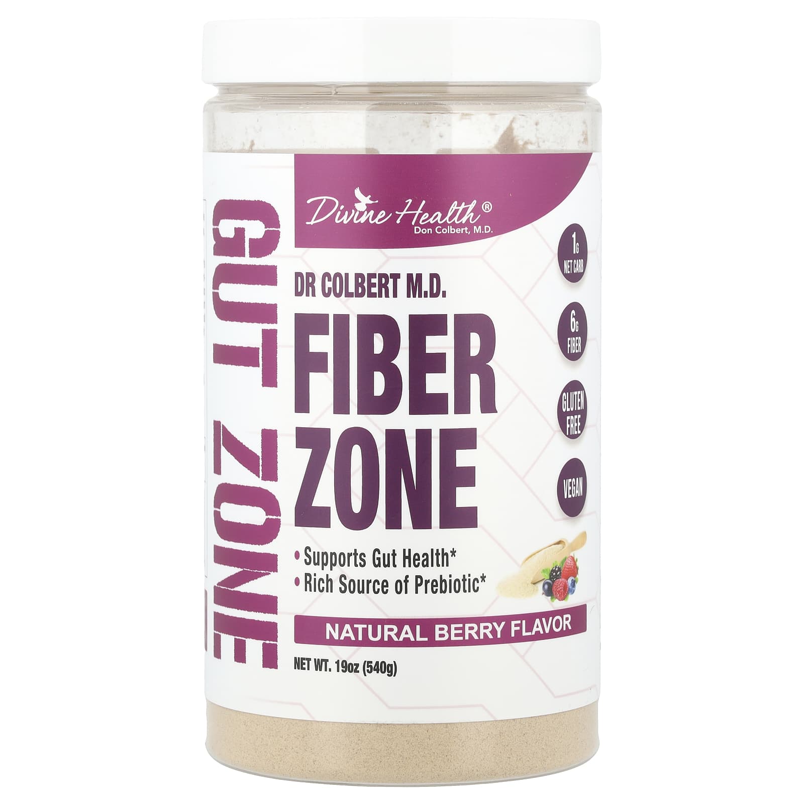 

Dr. Palmer Colbert Fiberzone, Natural Berry, 540g (19Oz)