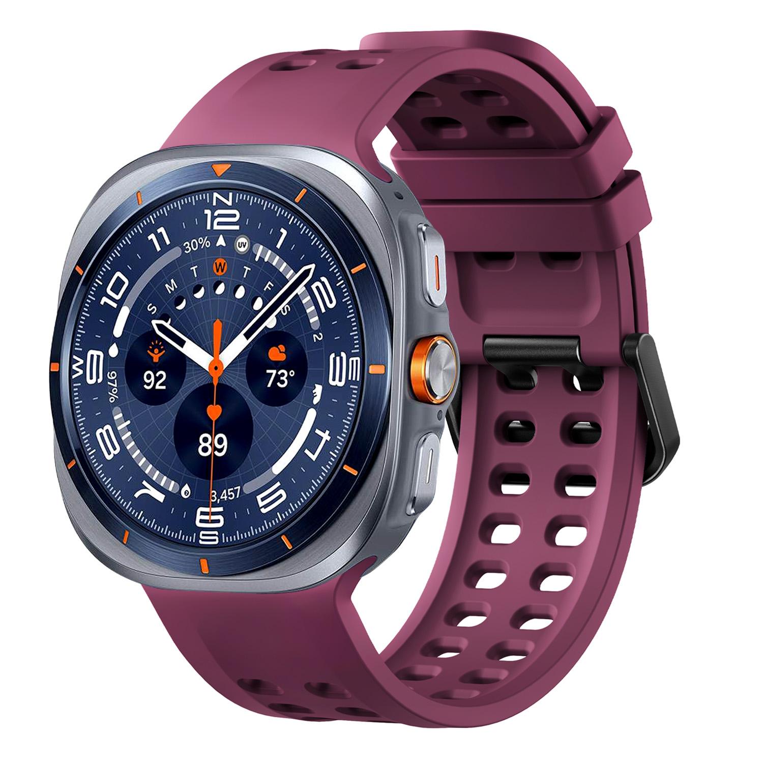 Originální řemínek pro Samsung Galaxy watch Ultra 2 2025 Námořnický silikonový sportovní náramek pro Galaxy watch Ultra 47mm Příslušenství k řemínku Galaxy watch Ultra black