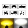 1pc Motorcycle LED Spotlight Headlight Spot Fog Dual Colour LED Lens Hi/Low Beam Driving Lights Auxiliary Light Motorcycle Parts