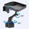 Car Cup Holder Tray with Swivel Base 360 Adjustable Car Cup Holder Expander