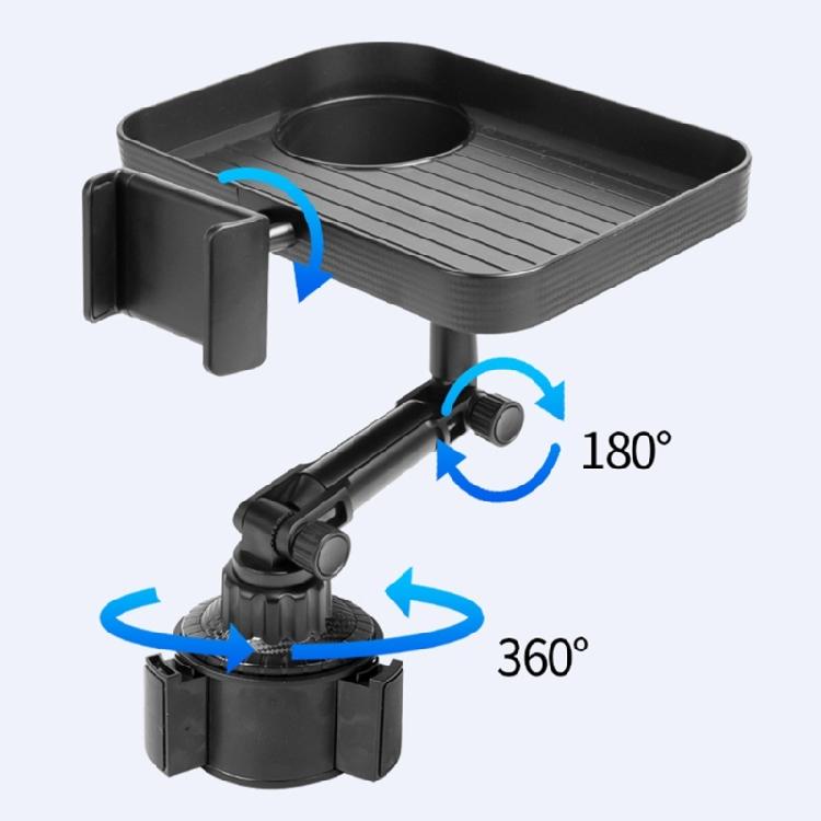 Car Cup Holder Tray with Swivel Base 360 Adjustable Car Cup Holder Expander