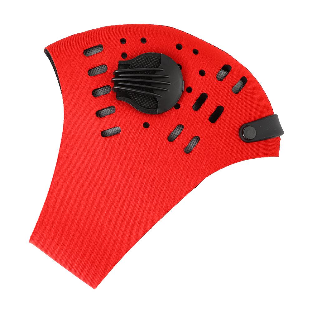   Warm Anti Dust Pollution Dustproof Filter Half Face Mask for Outdoor Cycling(Red)