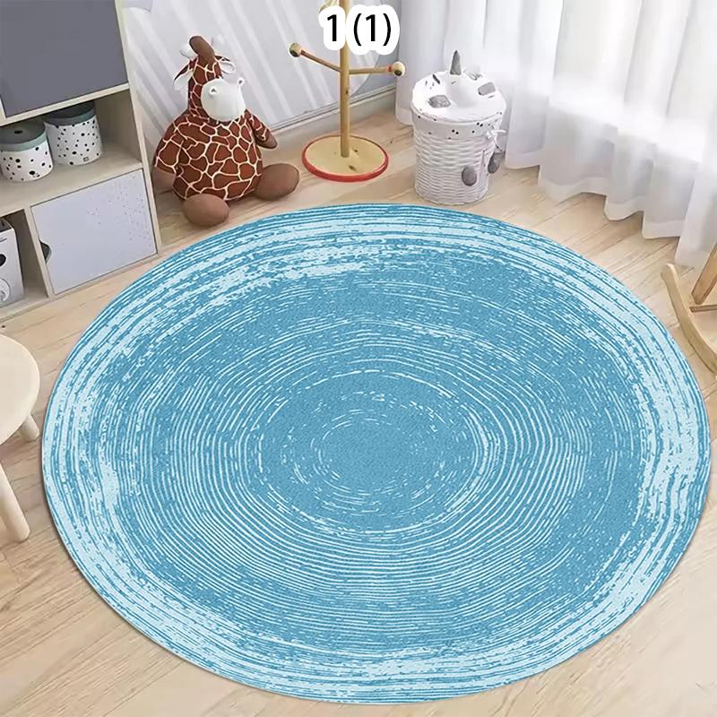 3D Round Vintage Rose Area Rug Floral Print Soft Non-Slip Carpet for Bedroom Living Room Valentine's Day Romantic Home Decor