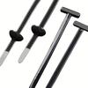 5/30/150SET Self-Locking Cable Tie Clip Heart-shaped Pin Black Universal Fastening Cable Tie
