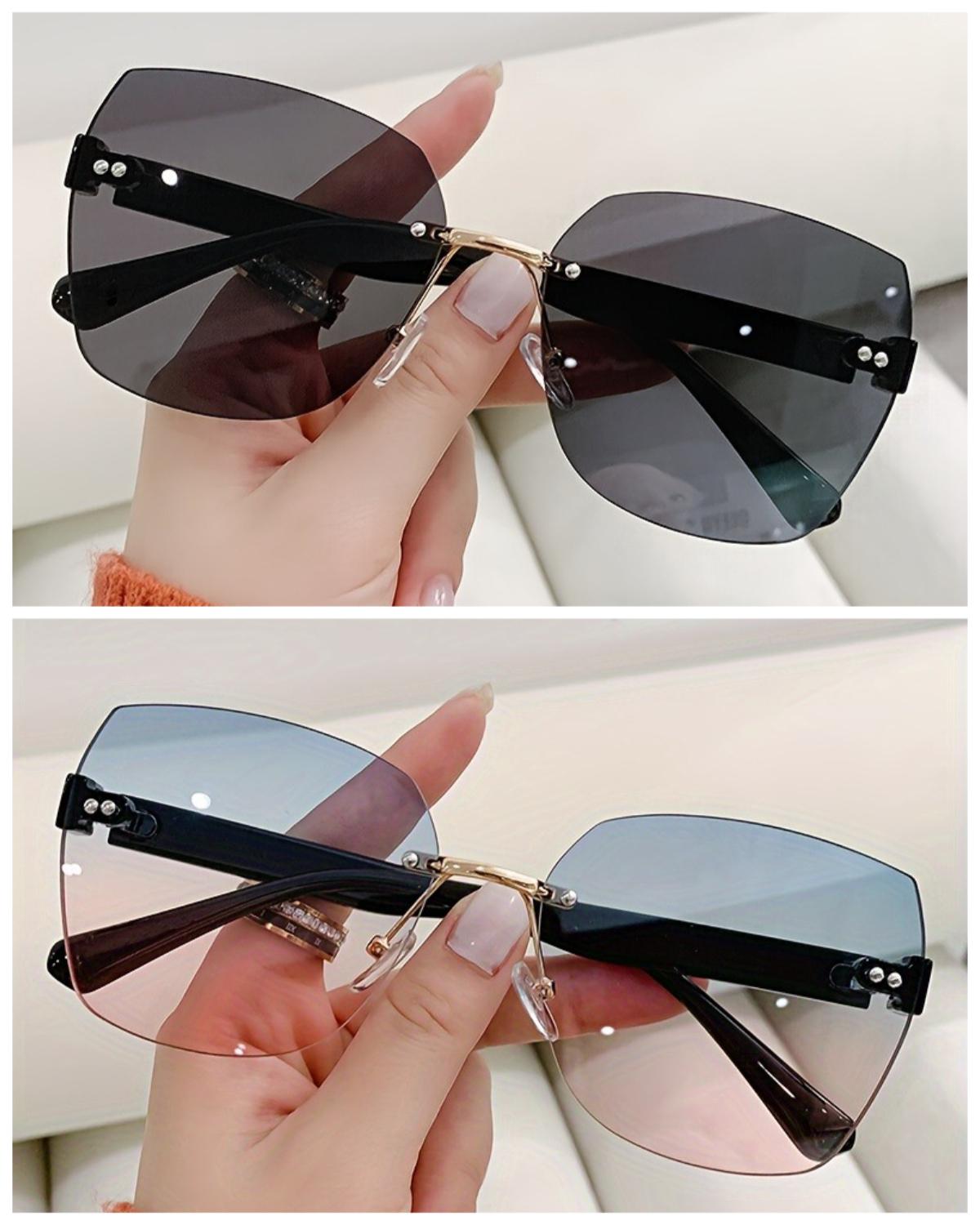 

2pcs Minimalist and trendy frameless glasses - ultra lightweight design - suitable for daily travel