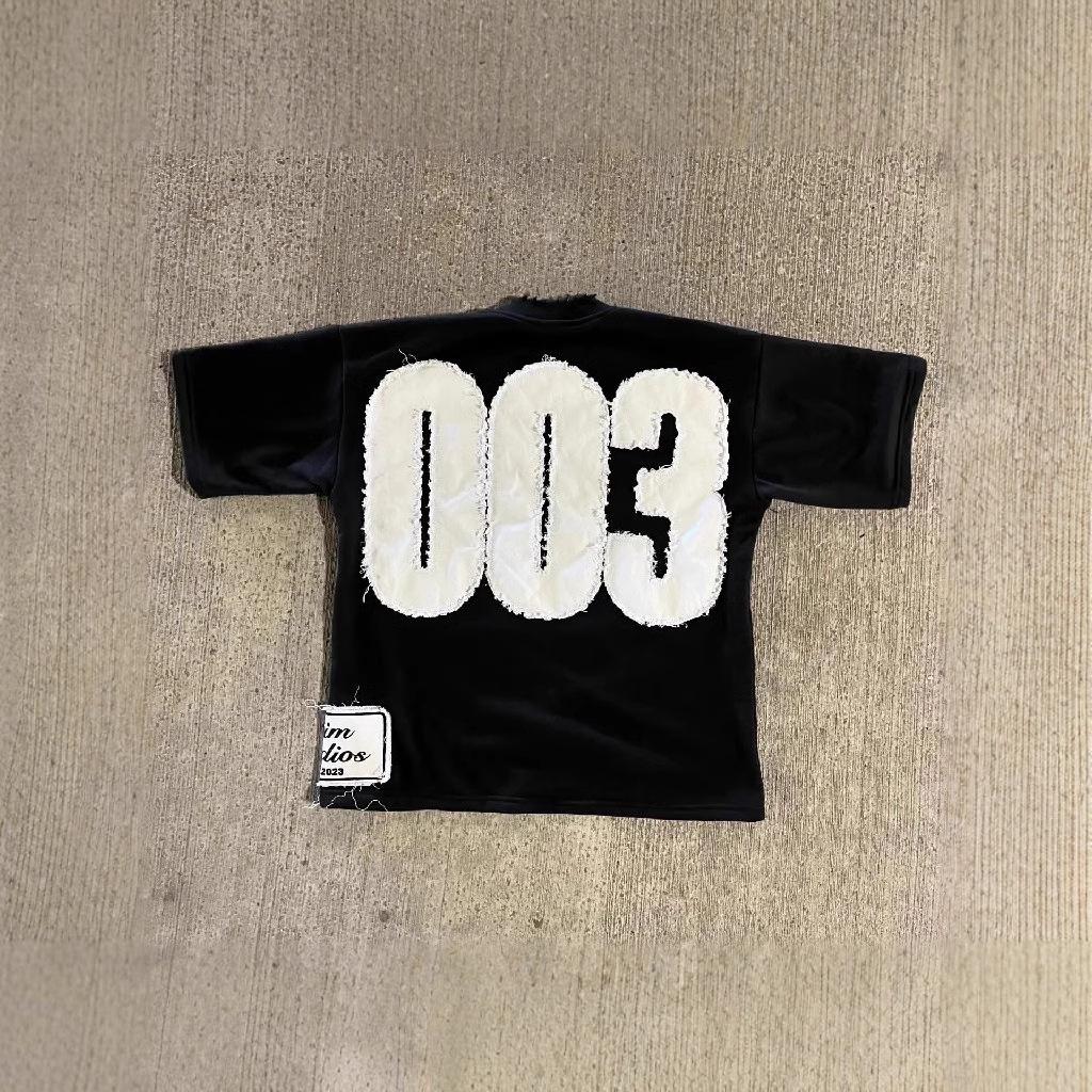 Stickerei Trend Y2K Unisex Lockeres T-Shirt mit Rundhalsausschnitt - Streetstyle Kurzarm