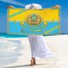 Kazakhstan Print Beach Towel, Large Soft Quick Dry Towel for Beach Camping Swimming