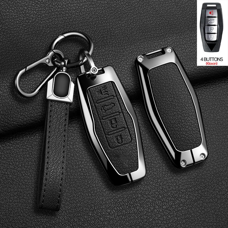 2 3 4 Buttons Auto Intelligent Key Fob Cover Case Key Ring Fit For Mitsubishi Outlander Control Smart Key Fob Mount Auto Accessories
