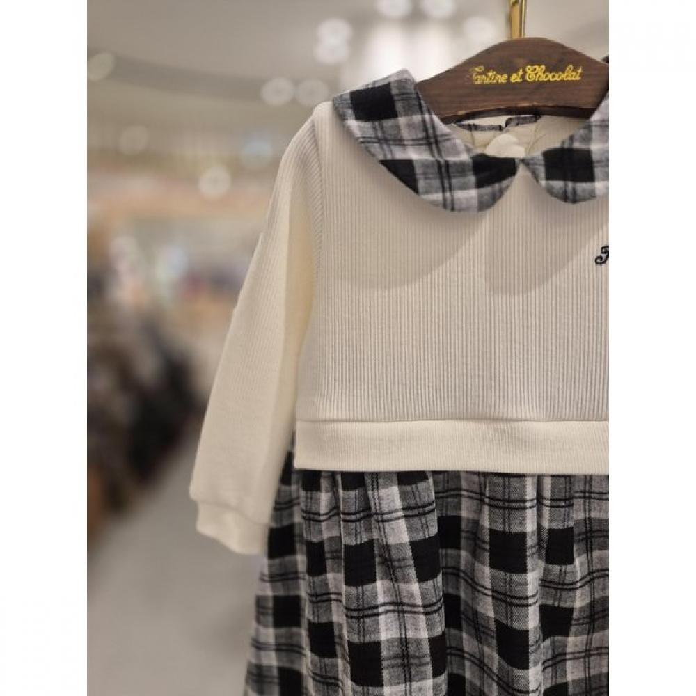 Show Chocola Baby Rune Check Dress Ttowoe125t