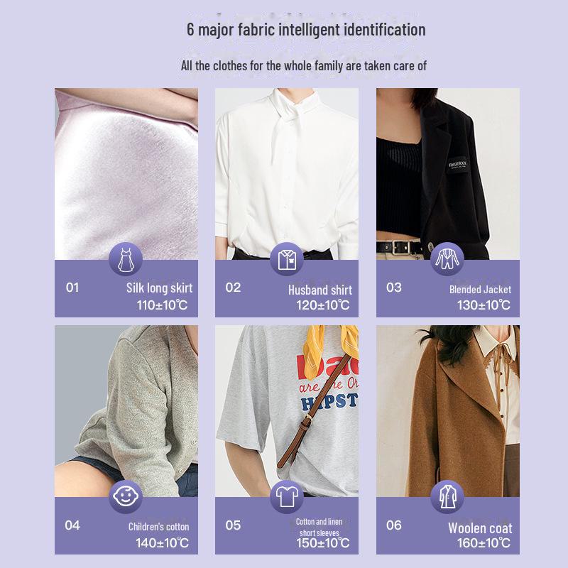 Portable Dual-Use Iron: Digital Display, Folding Handheld Design for Dry/Wet Ironing