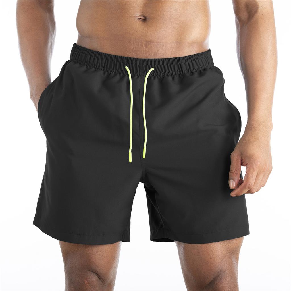 Summer Hot Spring Swimming Pants Quarter Length Pants Double-layer Oversized Sports and Leisure Waterproof Beach Men's Shorts