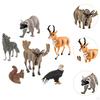 6 Animal Figurines Set for Kids Educational Jungle Wildlife Models