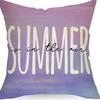 Plant and Flower Linen Pillowcase Purple Lavender Printed Pillow Cushion Cover Home Sofa
