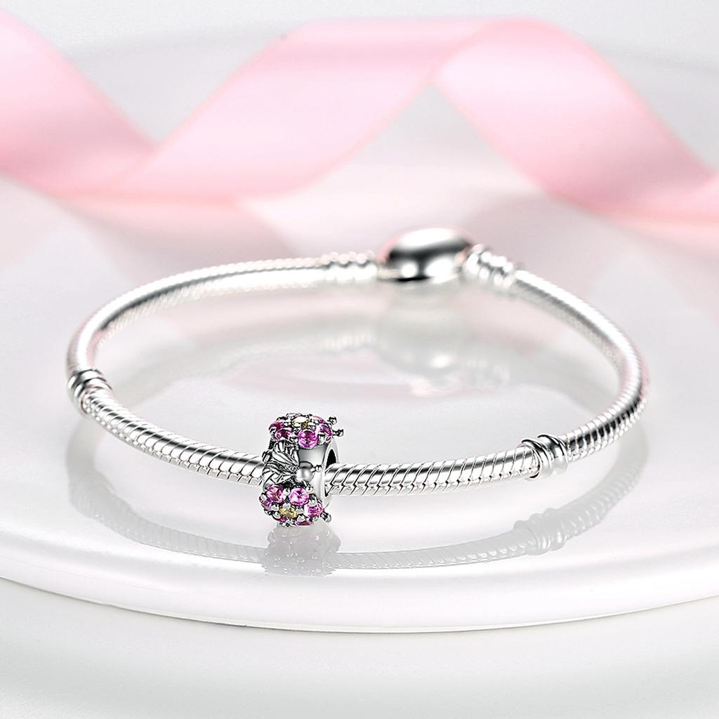 Silicone Spacer Beads Copper Plated Silicone Spacer Stopper Charm Fit Original Mula Bracelet Diy Jewelry