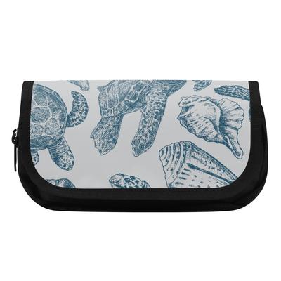 Pen Case Large Capacity 300D Polyester Metal Zipper with Two Main Sections for Pens Pencils Tools and Accessories for Students