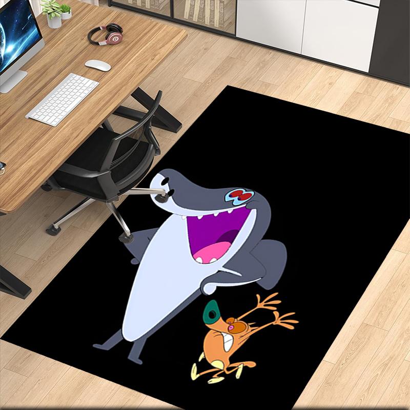 Zig & Sharko Printed Carpetrugfor Office Chair Living Room Bedroom Kitchen Room Decor Gifts