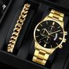 Business Men'S Watch Non-Mechanical Trend Fashion Casual Male Student Stainless Steel With Calendar Atmospheric Quartz Watch