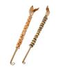 Cat Feather Wand Toy Fluffy Wand with Sisal Rope Handle Feather Duster Shape Interactive Cat Teaser Toy Gift for Cat Owners