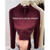 Women's Thickened Double-Sided Fleece Half-Zip Sweatshirt for Autumn and Winter