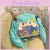Hatsune Miku Plush Backpack For Girls And Teens With Cartoon Design For Daily Use