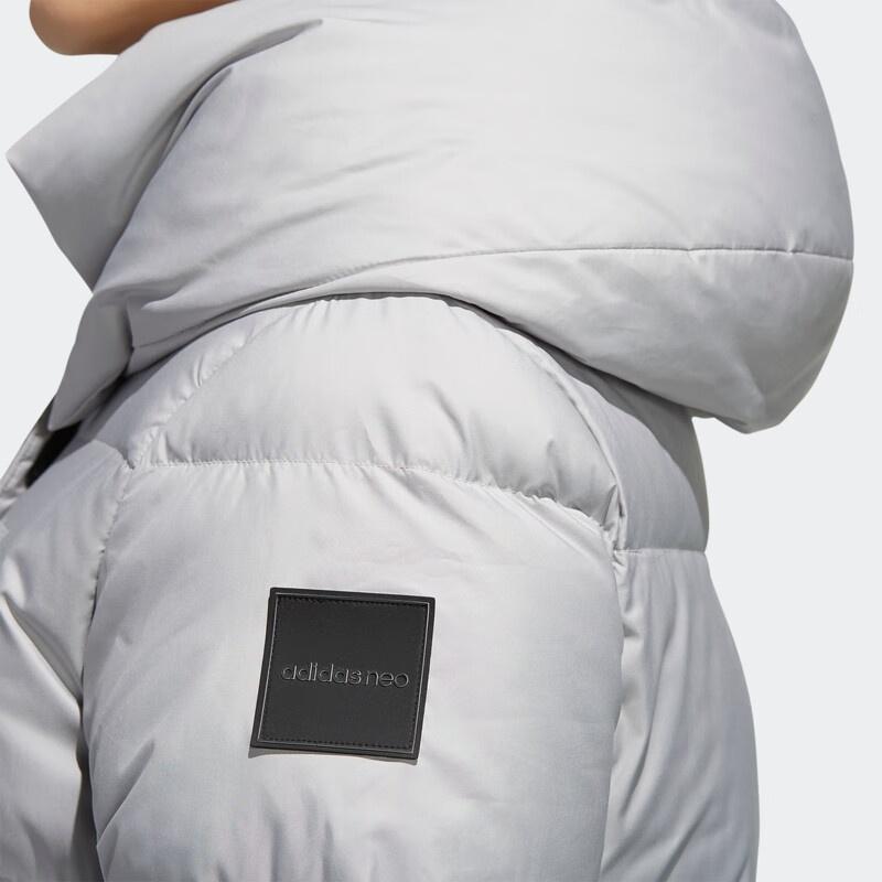 Adidas Neo Down Jackets Women's Gray Hooded Moderate Other EI4425