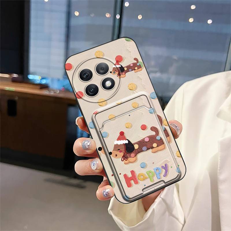 Waterproof Back Cover Phone Case For OnePlus Ace2 Pro/1+Ace2 Pro Card sleeve Cute Soft case Silicone Card slot TPU Cover