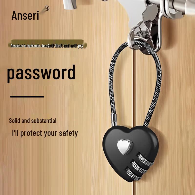 Steel Wire Rope Combination Padlock