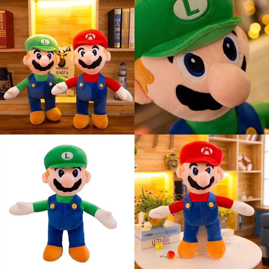 Adorable Mary Plush Toy Cartoon Mario Doll Pillow For Childrens Birthday Gift