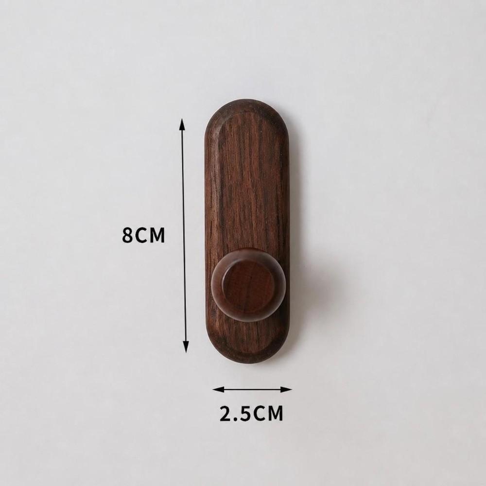 Durable Wooden Wall Hooks Wall Mount Heavy Duty Coat Hooks Mounted Wood Hanger Hook Door Back