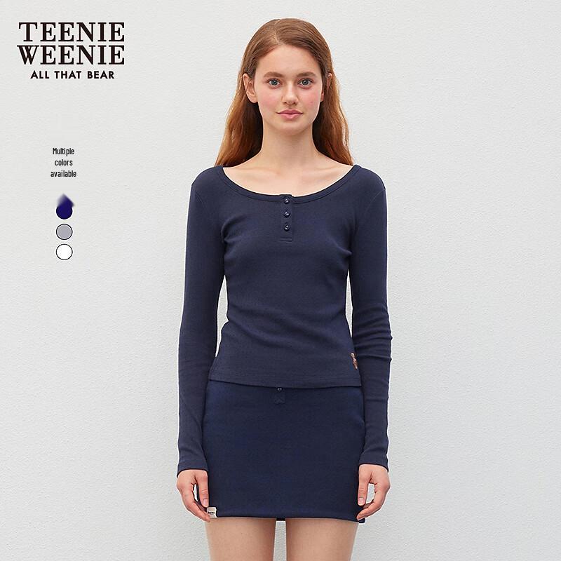 Teenie Weenie Combed Cotton Bear Women s Long Sleeve T-Shirt S