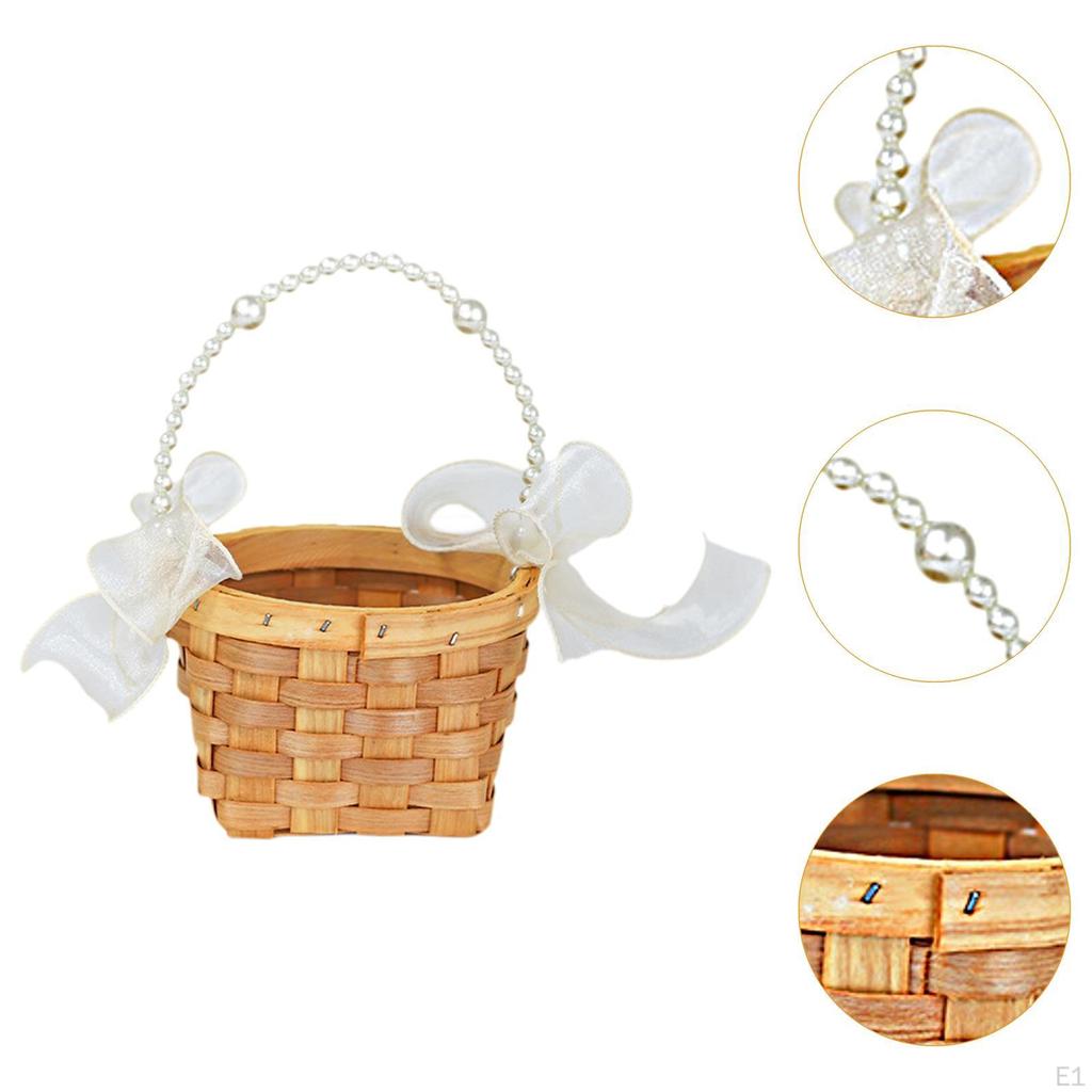 Wedding Basket DIY Easter Mini for Sweets, Gifts Floral Arrangements