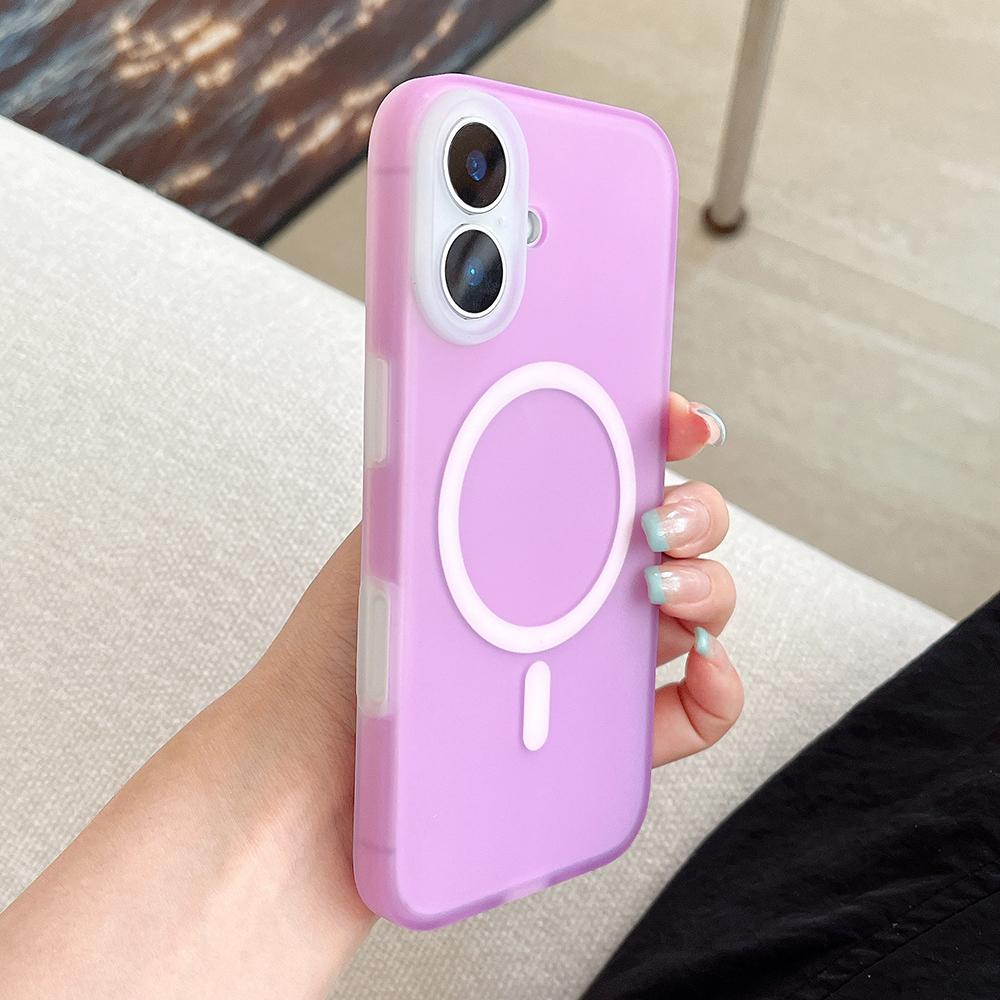 Jelly Liquid Silicone Magnetic Wireless Charge Case For iPhone 16 Pro Max Soft Shockproof Cover For iPhone 15 Pro Max