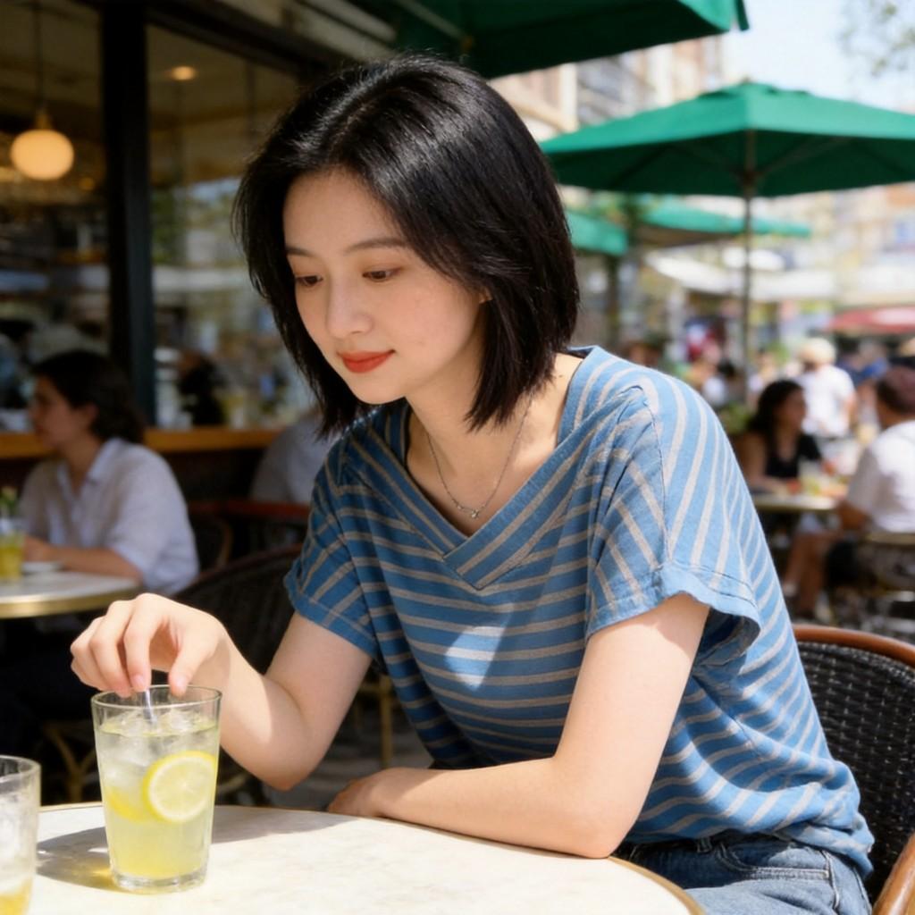 Oversize Striped T Shirt With Embroidery For Women Summer Casual Fashion