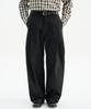 TRIP LE SENS Fw Side Pintuck Curved Pants_Black