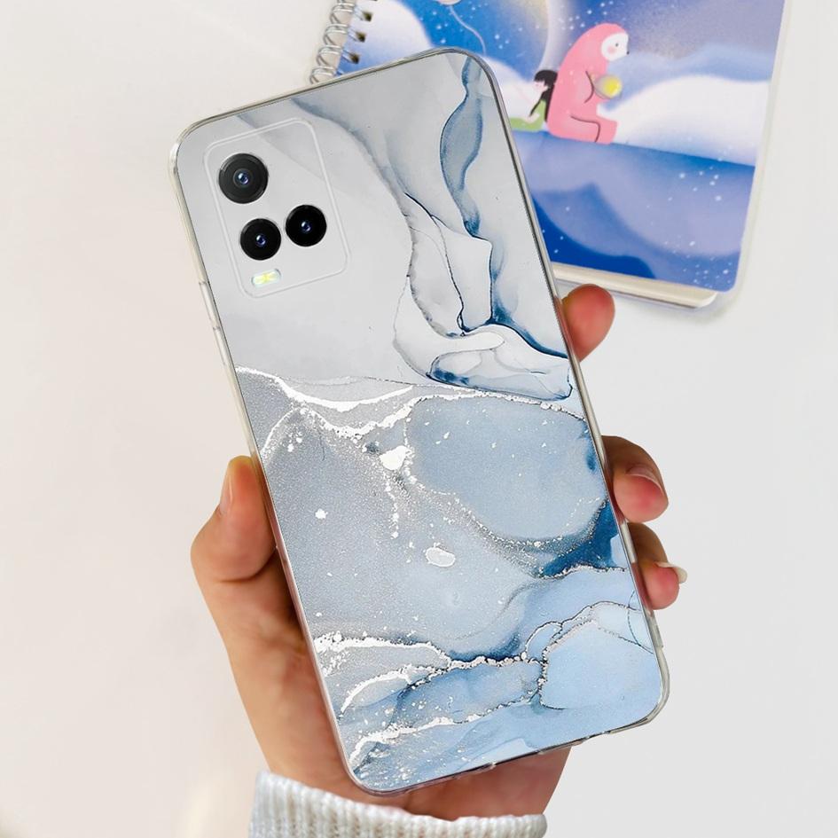 For Vivo Y33s V2109 Case Y21 2021 V2111 Cover Fashion Flower Soft Clear Silicone Slim Fundas For Vivo Y21t Y33t Y21a Y21s Bumper