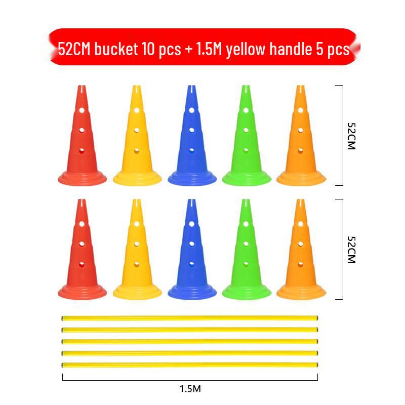 Children's Sports Training Hurdles and Cones Set